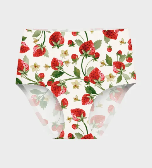 Strawberry Patch High Waisted Panty